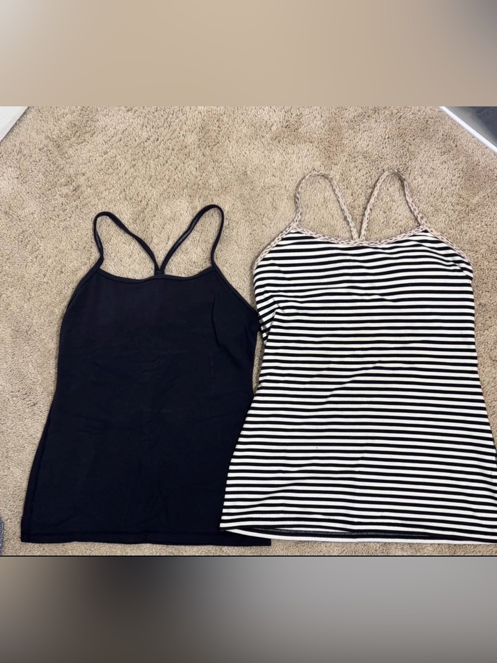 LULULEMON 🍋🍋Lot of Size 8 Power Y Luon Tank Tops 2 total!!!